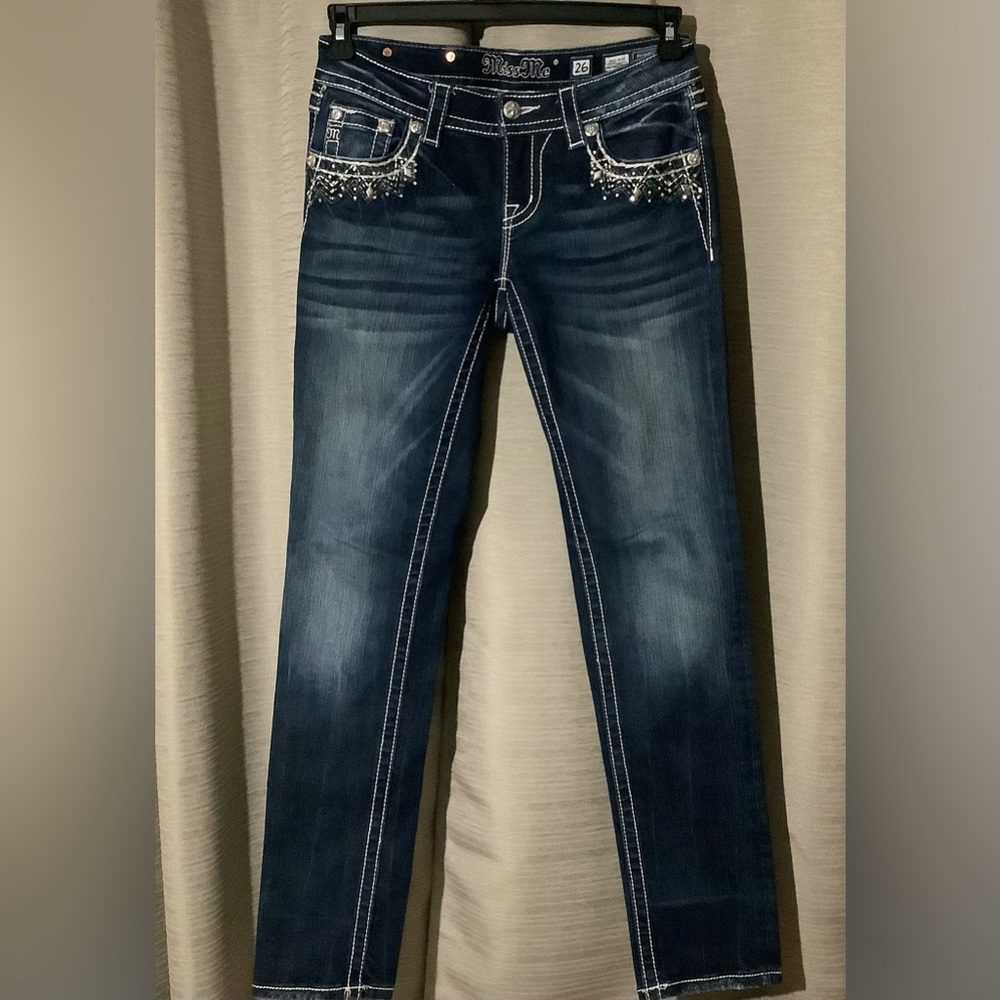 Miss Me Mid Rise Easy Ankle Skinny jeans Size 26